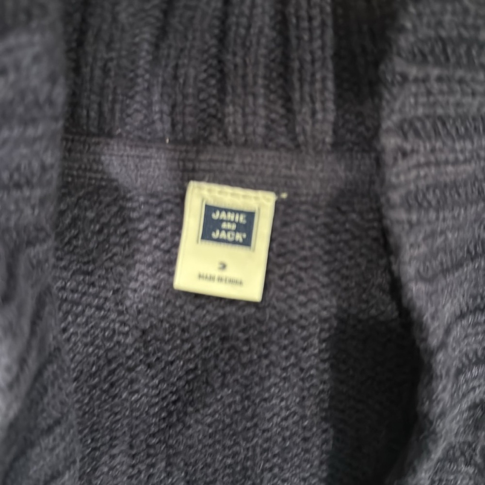 Janie and Jack Charcoal Knit Cardigan - Picture 3 of 4